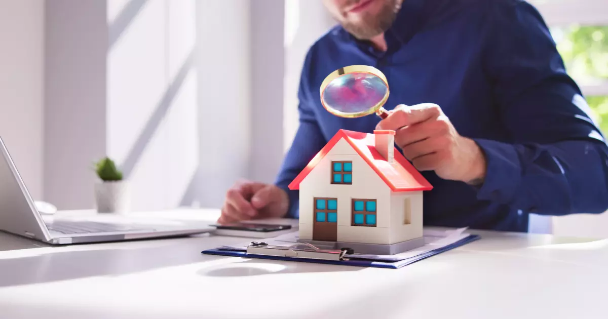 A person looking at a house